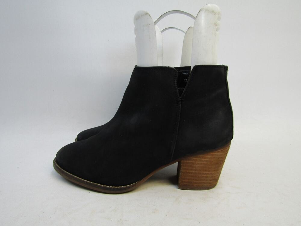Blondo Womens Size 8.5 M Black Leather Zip Ankle Fashion Boots Booties